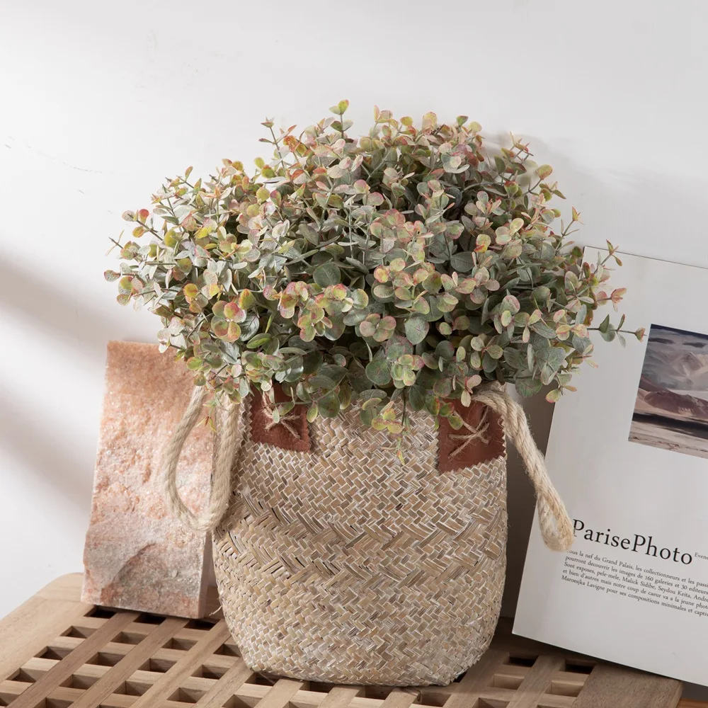 Artificial Hanging Plants - 12pcs/Set Artificial Eucalyptus Bunch of Money