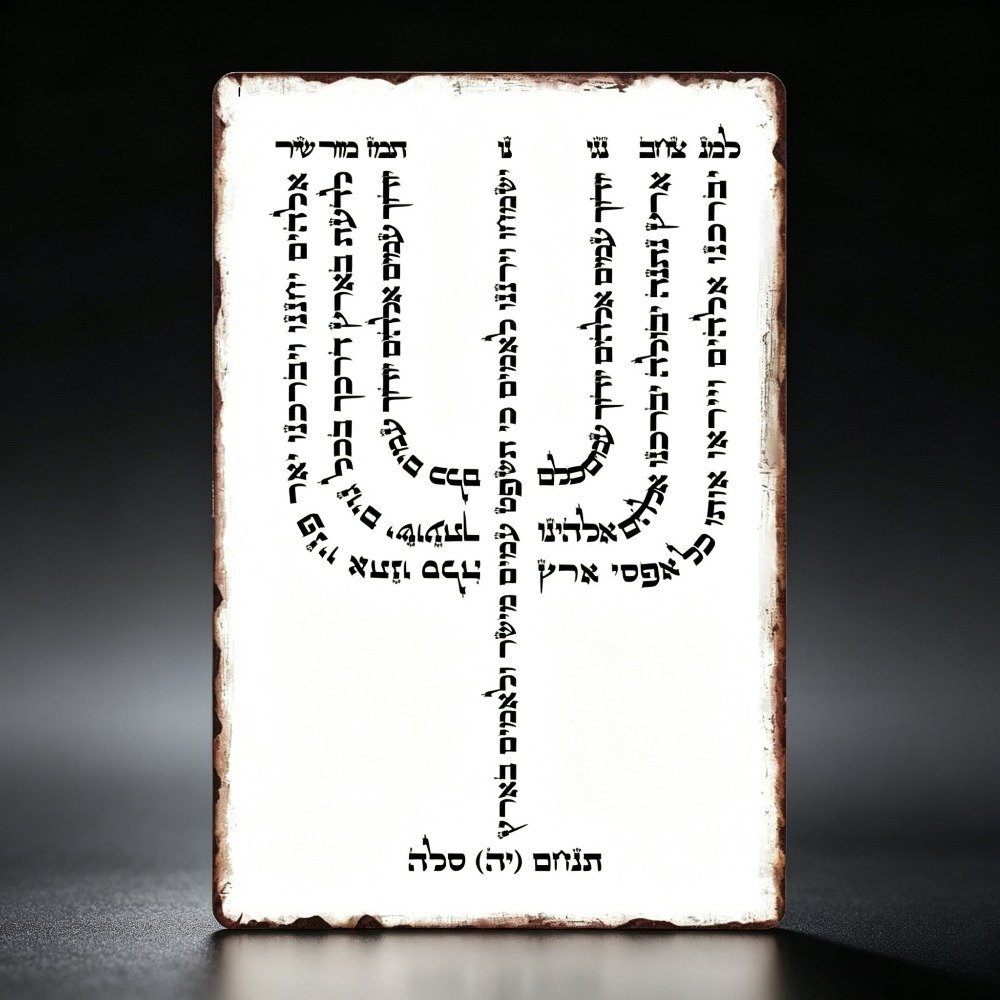 Home Decor Vintage - CIFBUY Vintage Hebrew YHVH Aluminum Wall