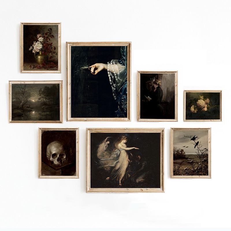 Victory Home Decor - Dark Academia Vintage Moody Victorian Posters