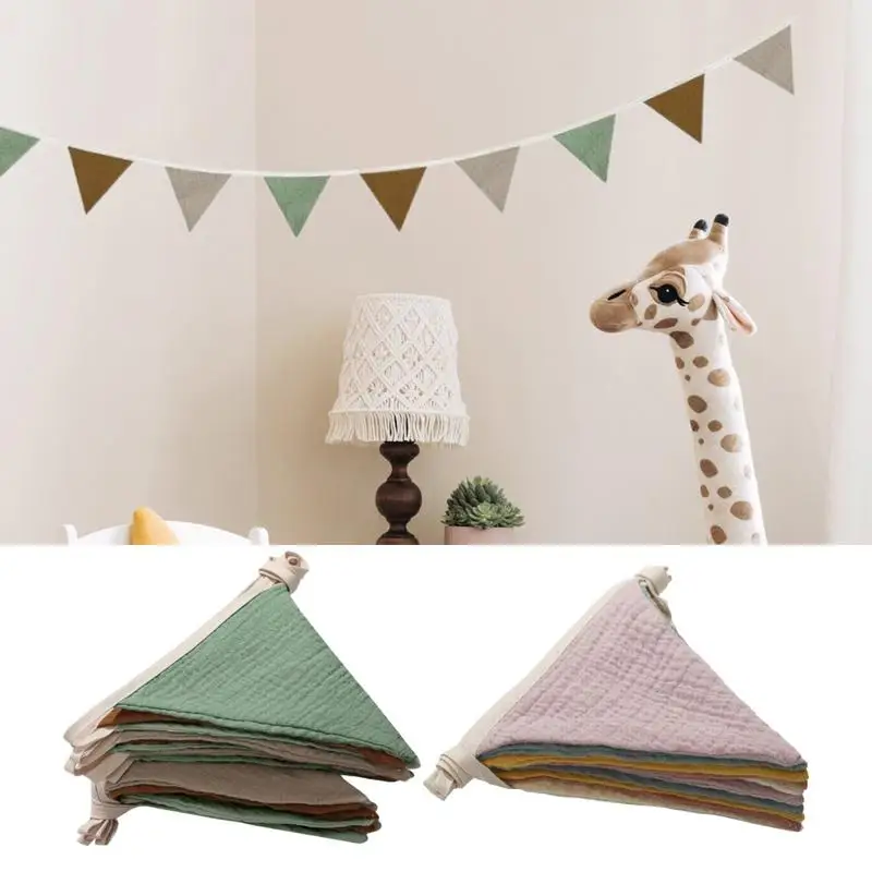 Home Decor Garland - Pennant Banner Flags Nursery Bunting Banner