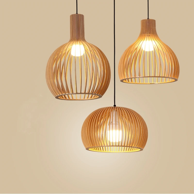Home Decor Netherlands - Hand-made Wooden Birdcage Pendant Lamp Netherlands