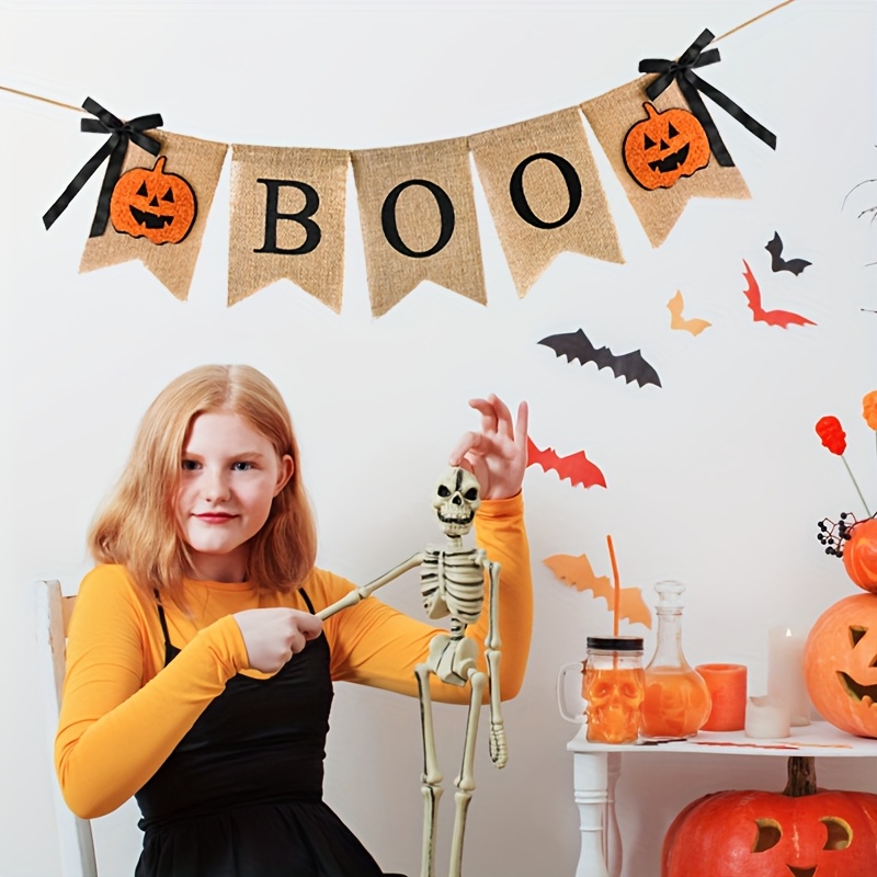 Home Decor Garland - 1 Set Rustic Halloween Banner 