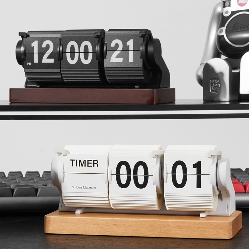 Vintage Wooden Desk Clock 3-Pa - Vintage Alarm Clock 评论和价格