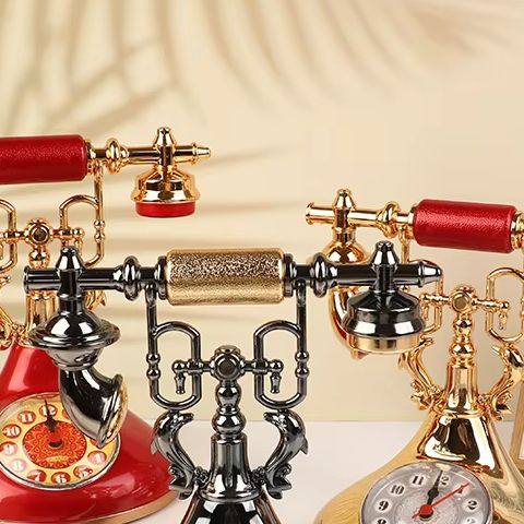 1pc Retro Alarm Clock Telephon - Vintage Alarm Clock 评论和价格