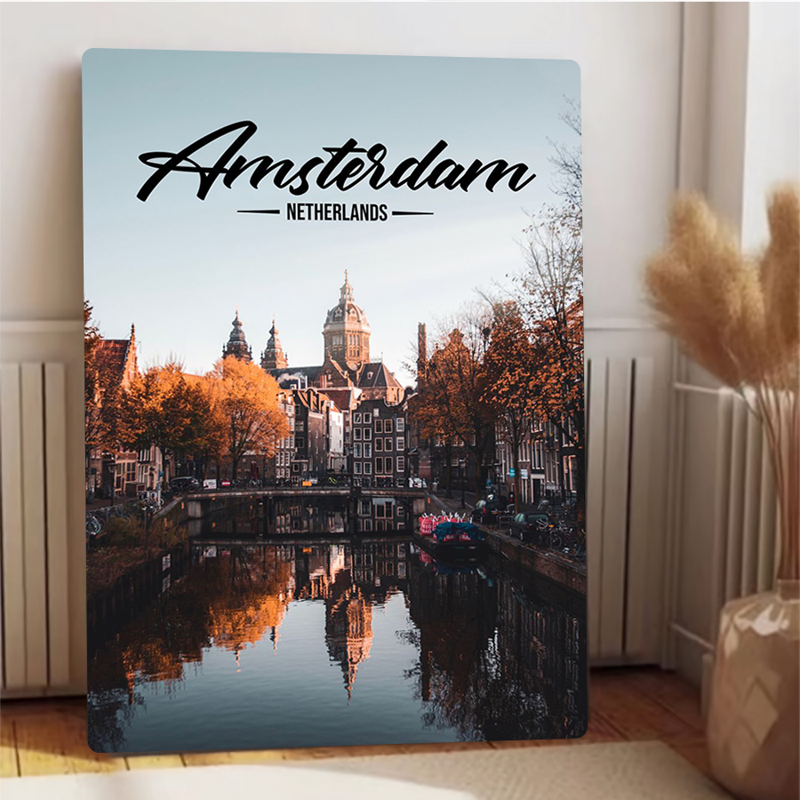 Amsterdam Netherlands Cityscap - Home Decor Netherlands 评论和价格