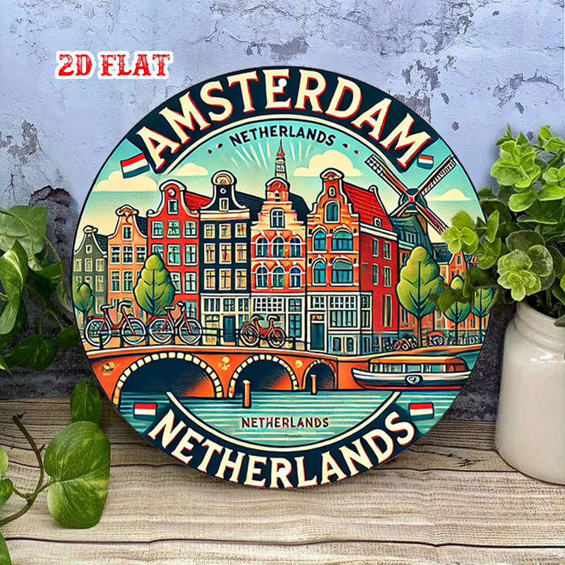 2D Flat, 1pc Amsterdam Netherl - Home Decor Netherlands 评论和价格
