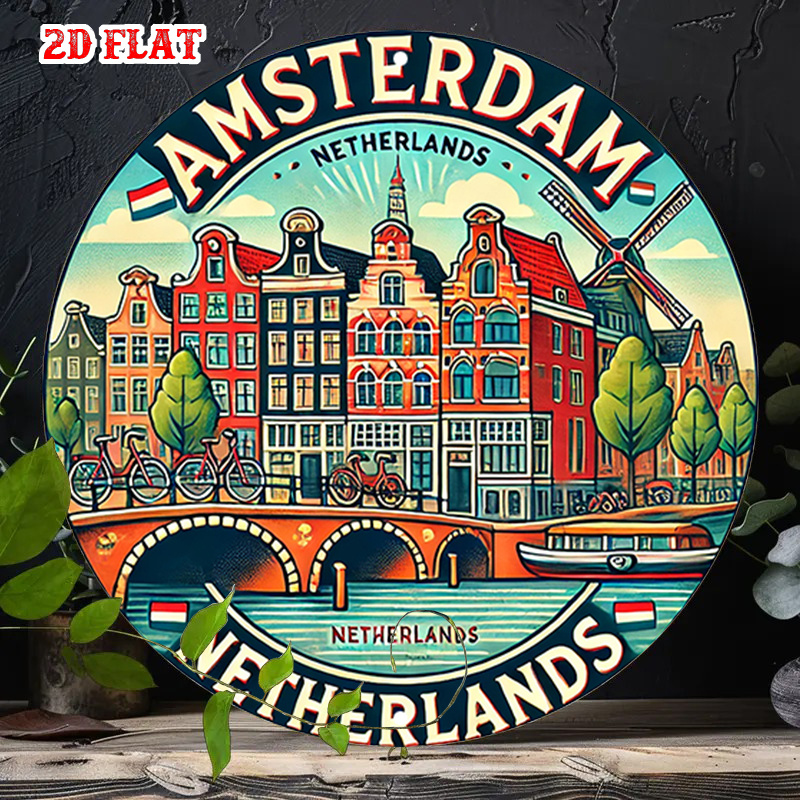 2D Flat, 1pc Amsterdam Netherl - Home Decor Netherlands 评论和价格
