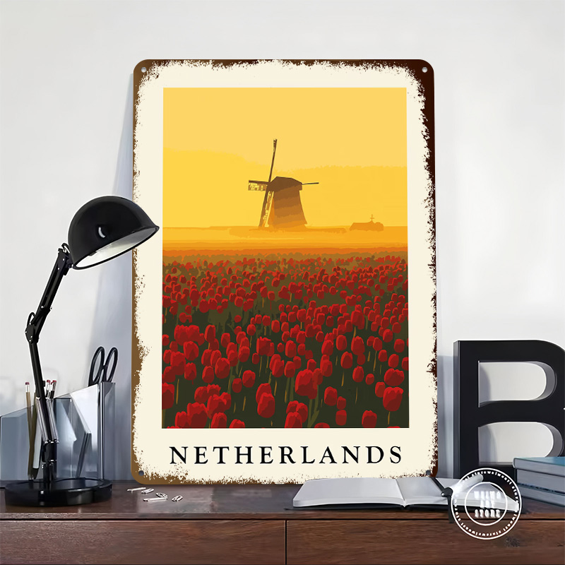 Netherlands Windmill and Tulip - Home Decor Netherlands 评论和价格