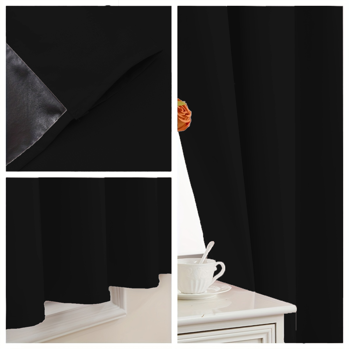 1 Piece of Simple Solid Color  - Blackout Curtains 评论和价格