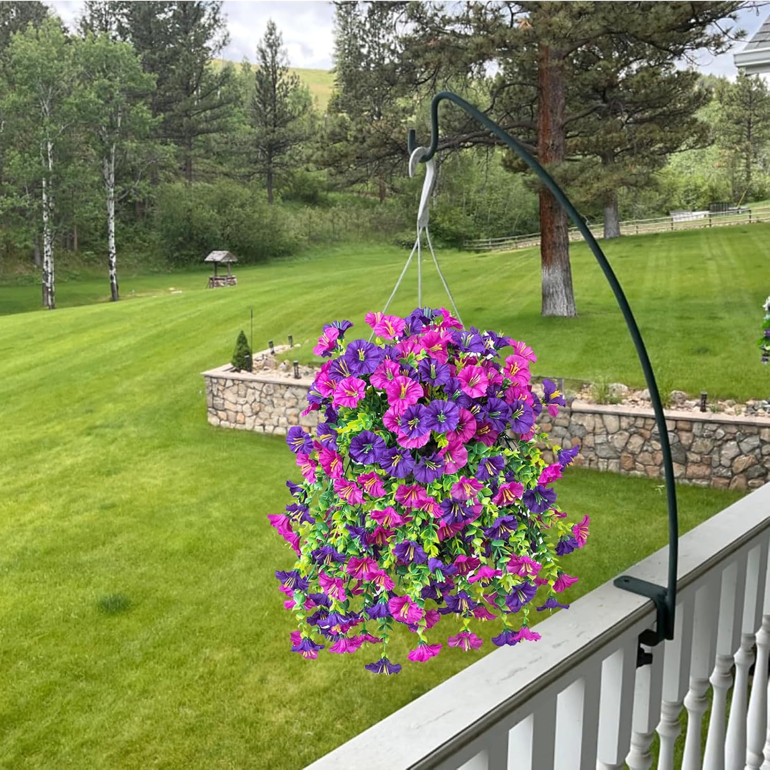 1pcs Artificial Morning Glory, - Artificial Hanging Plants 评论和价格
