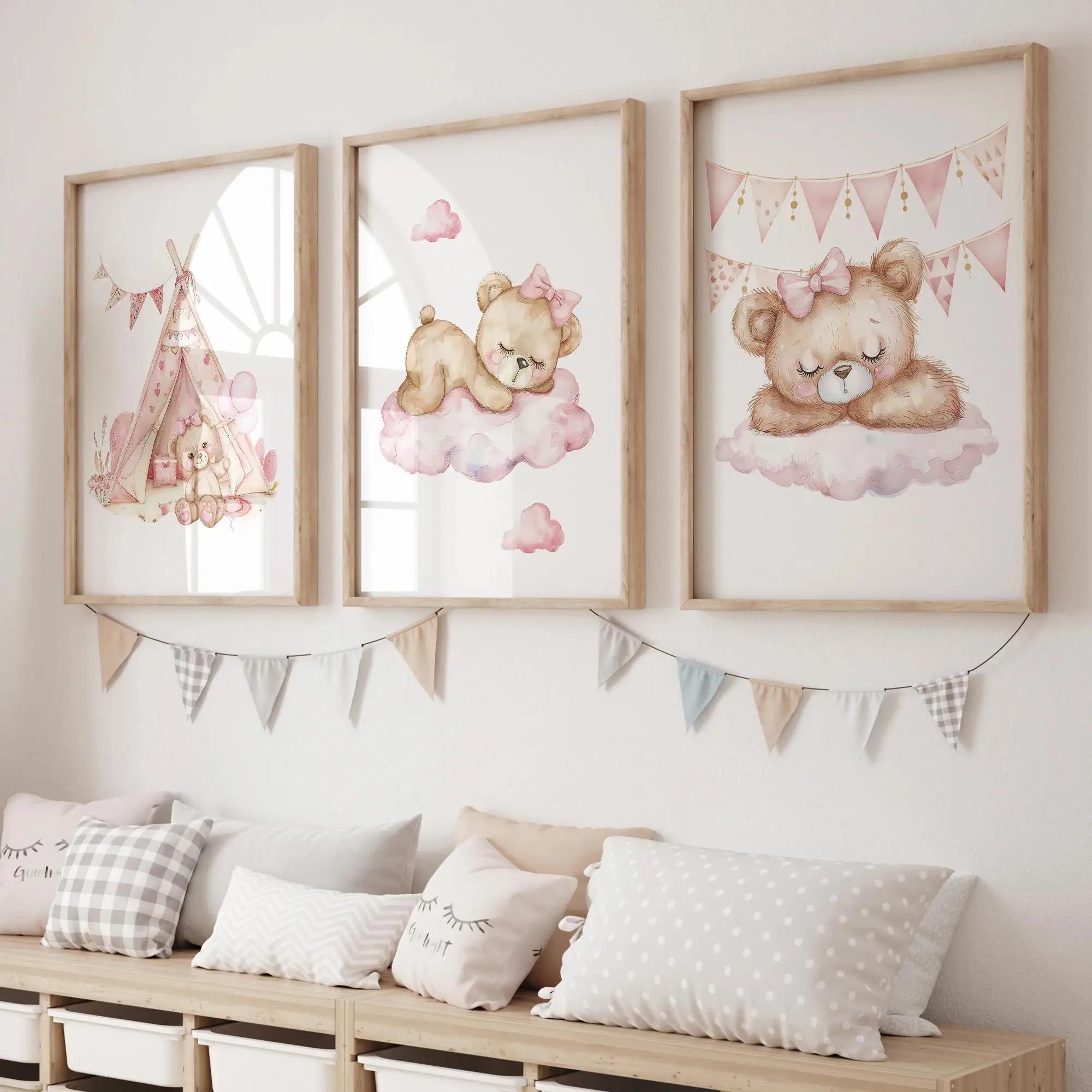 Pink Dream Bear Carousel Tent  - Home Decor Foto 评论和价格