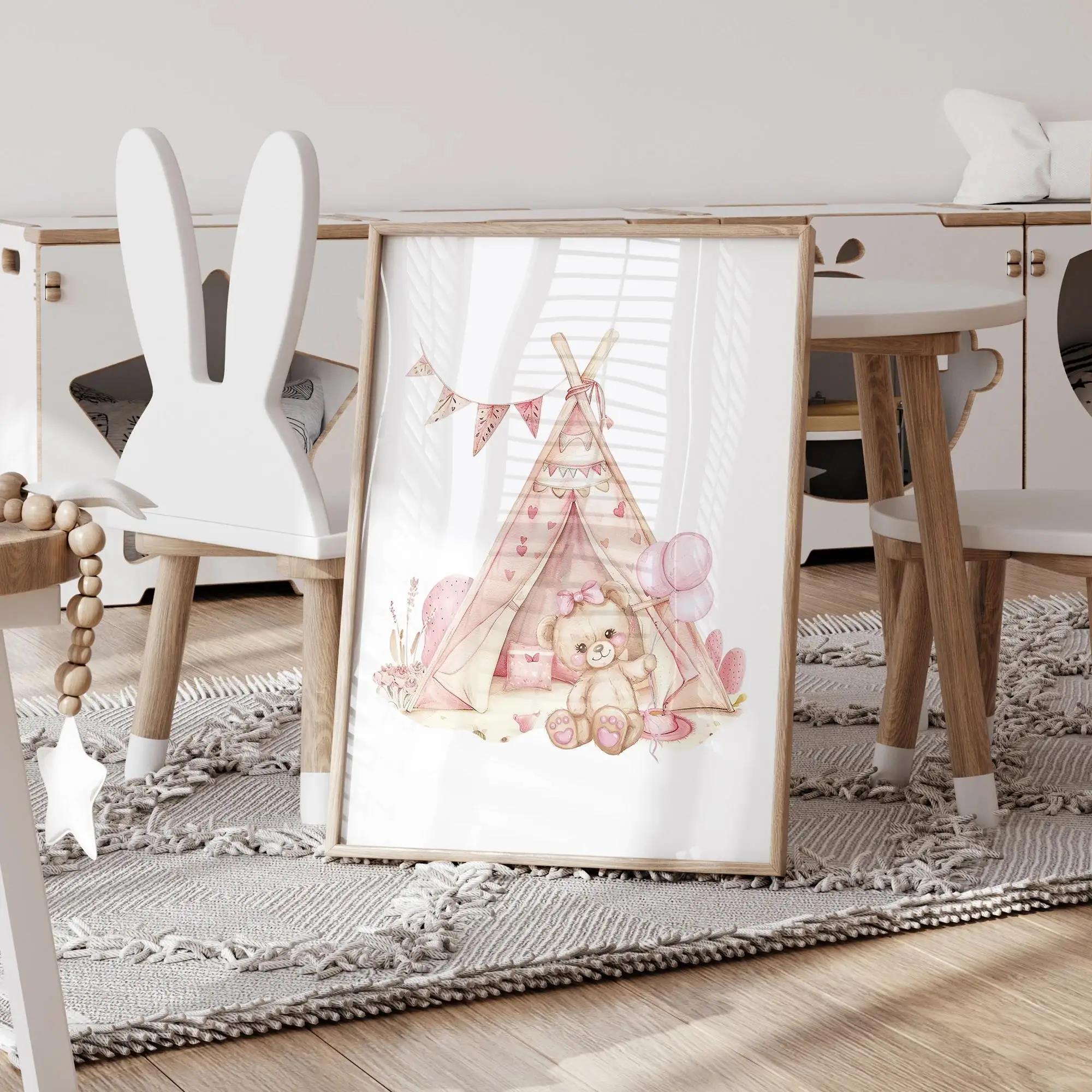 Pink Dream Bear Carousel Tent  - Home Decor Foto 评论和价格