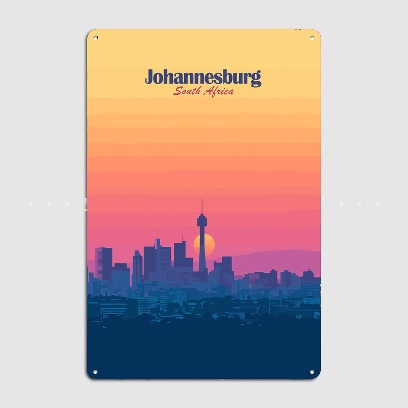 Johannesburg Skyline Sunset Tr - Home Decor Johannesburg 评论和价格