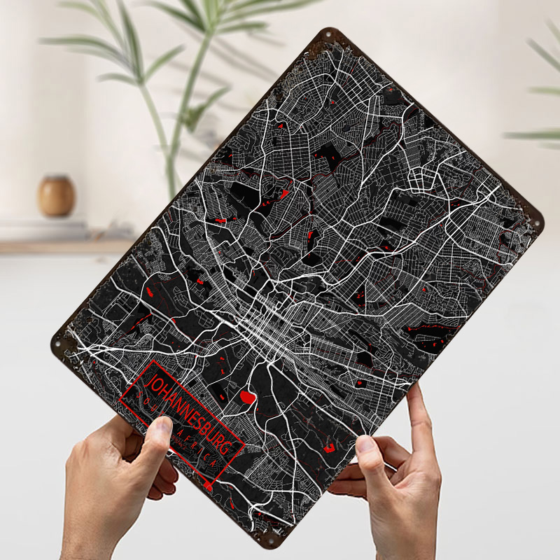 Johannesburg City Map South Af - Home Decor Johannesburg 评论和价格