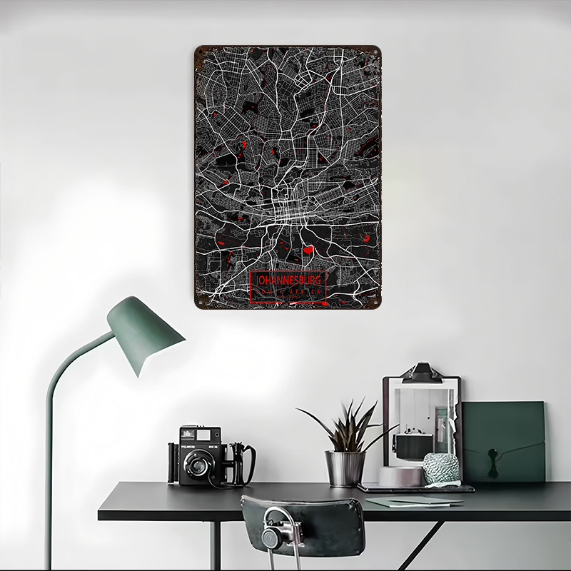 Johannesburg City Map South Af - Home Decor Johannesburg 评论和价格