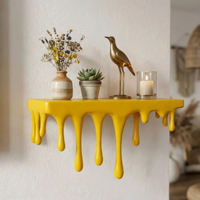 Decorative 3D Printed Drip Flo - Floating Shelves 评论和价格