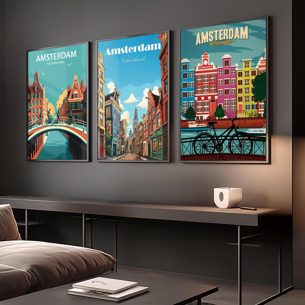 Amsterdam Netherlands Poster P - Home Decor Netherlands 评论和价格
