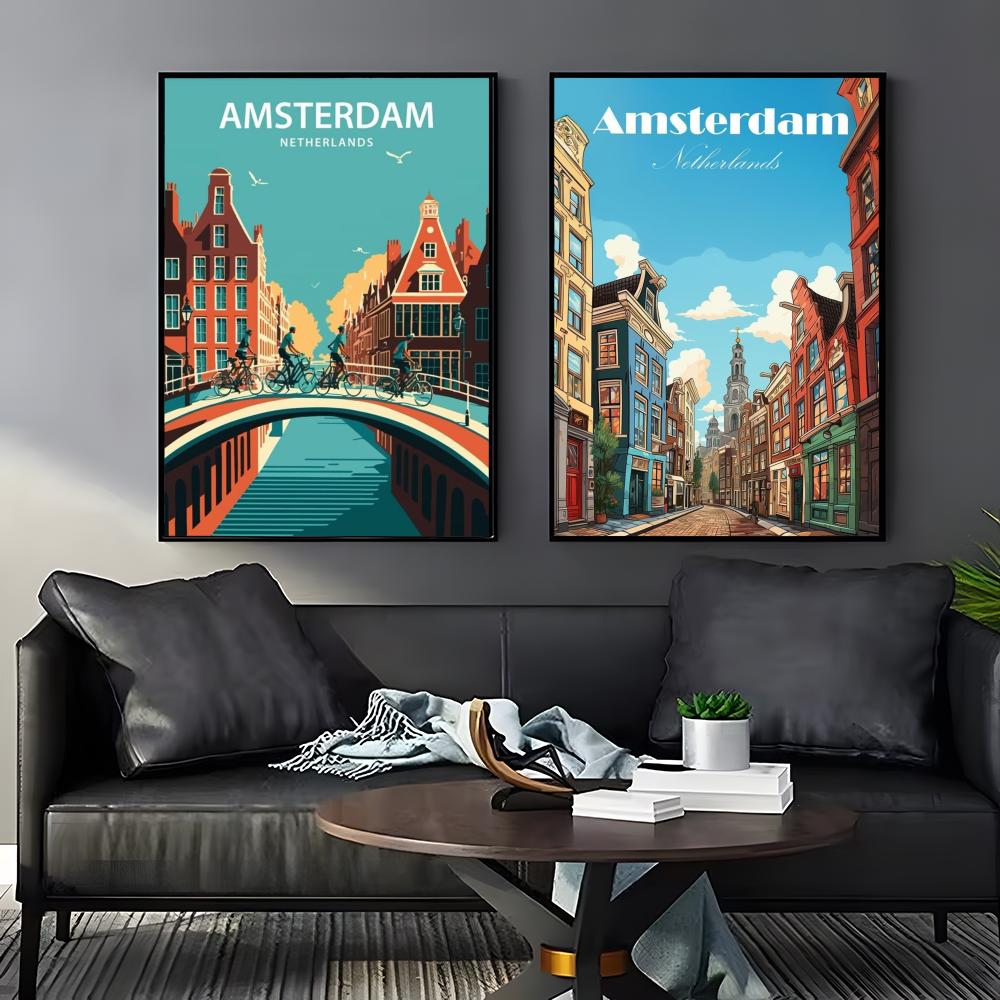 Amsterdam Netherlands Poster P - Home Decor Netherlands 评论和价格