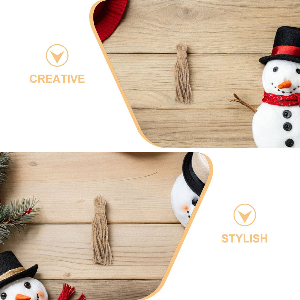 30Pcs Jute Tassels Craft Rope: - Home Decor Garland 评论和价格