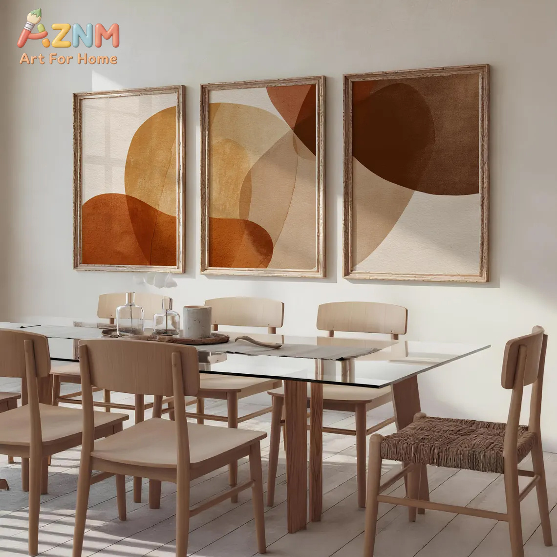 AZNM Boho Abstract Terracotta  - Watercolor Poster Print 评论和价格