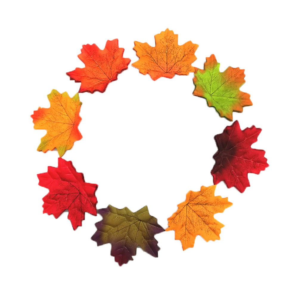 50 100Pcs Artificial Maple Lea - Artificial Hanging Plants 评论和价格