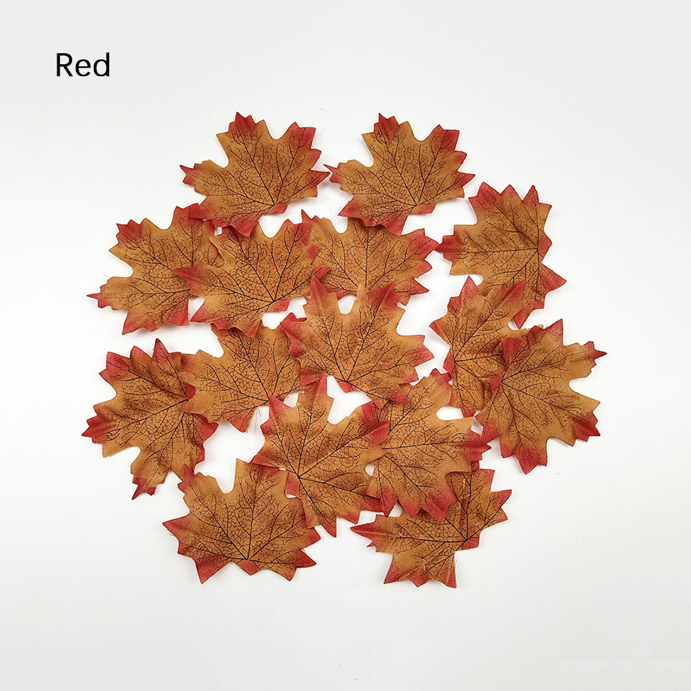 50 100Pcs Artificial Maple Lea - Artificial Hanging Plants 评论和价格