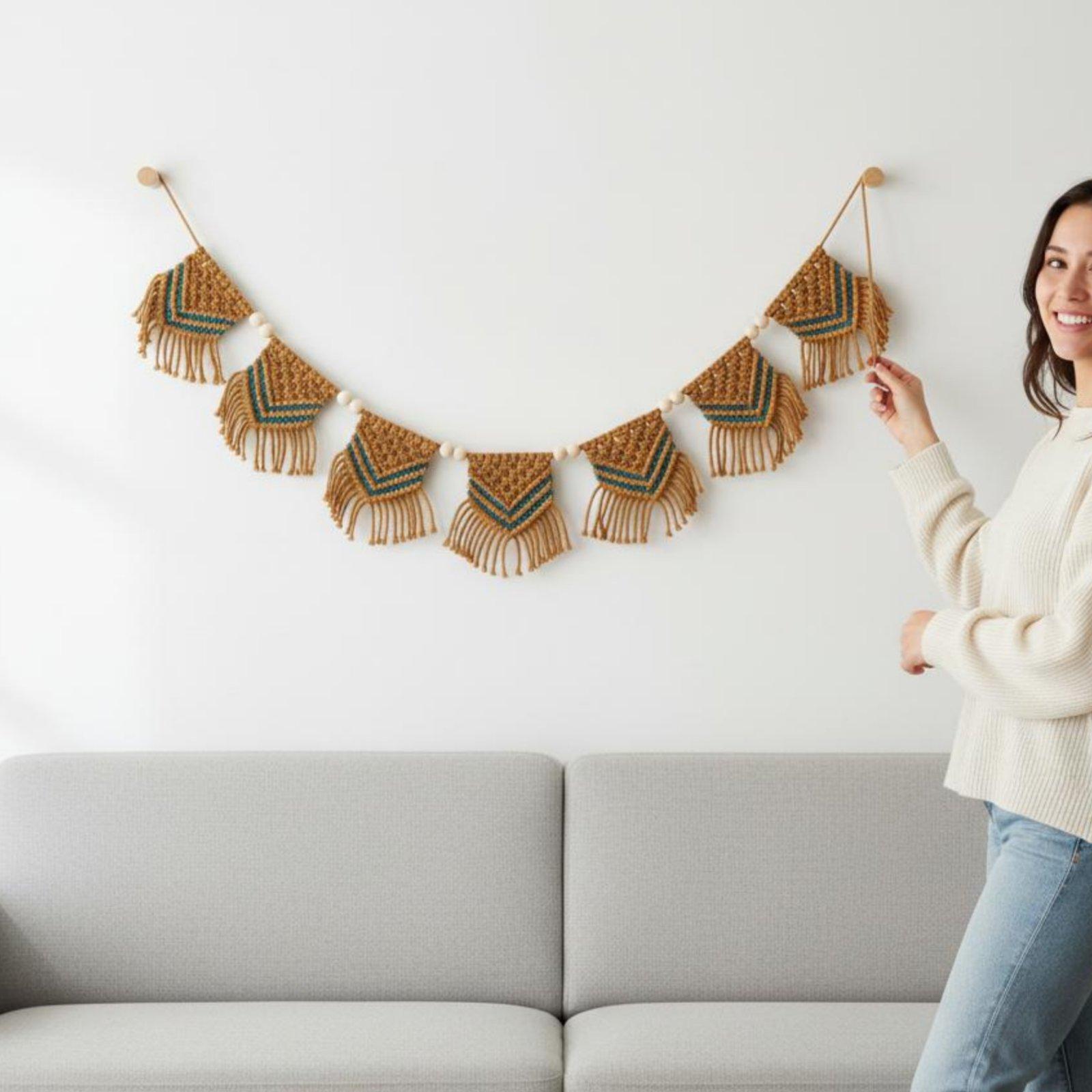 Cotton Tapestry Bohemian Fring - Home Decor Garland 评论和价格