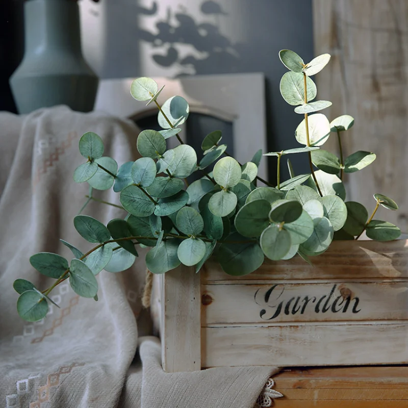 50CM Fresh 3 Fork Feel Eucalyp - Artificial Hanging Plants 评论和价格