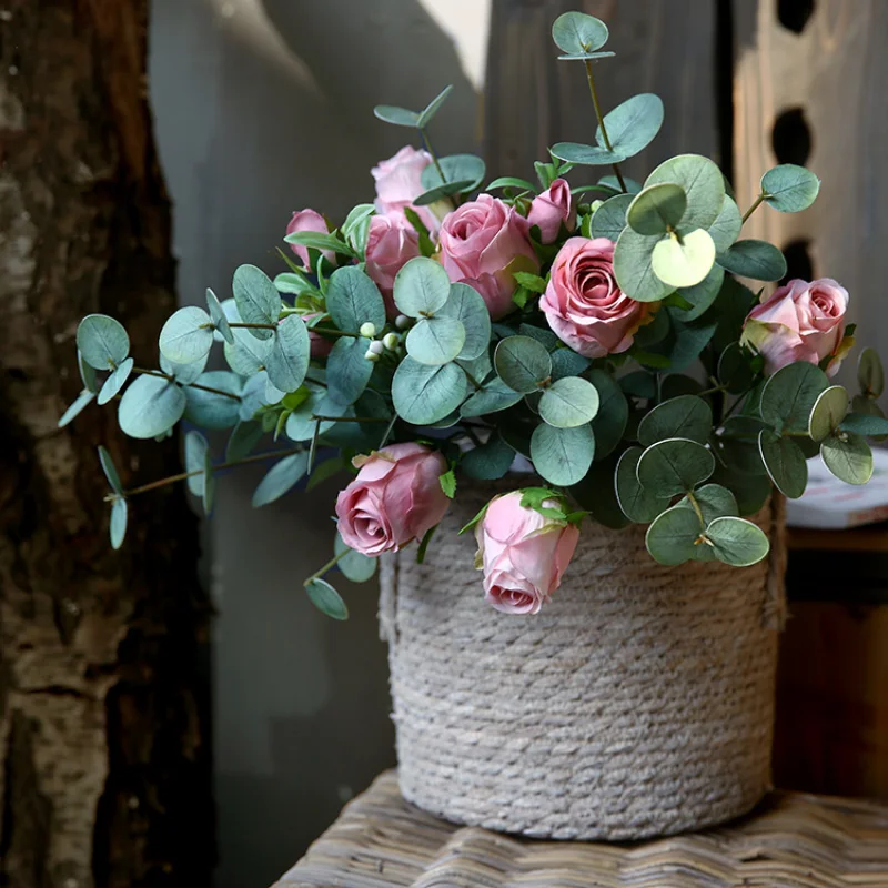 50CM Fresh 3 Fork Feel Eucalyp - Artificial Hanging Plants 评论和价格