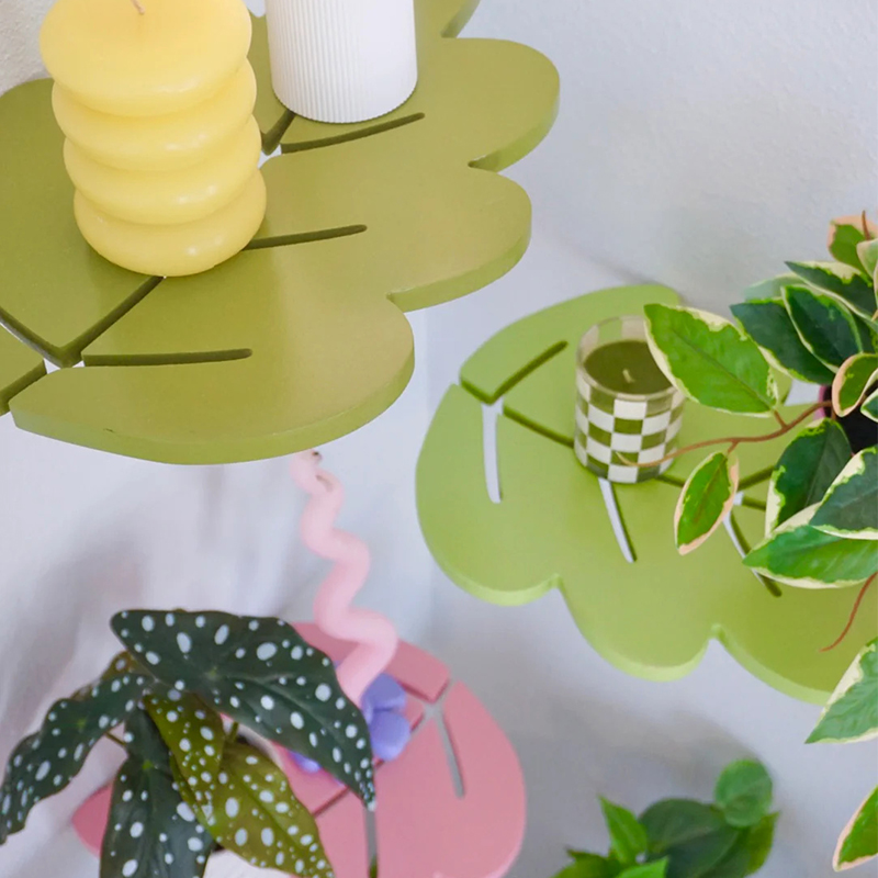 1PCS Wooden Shelf Foliage Colo - Floating Shelves 评论和价格