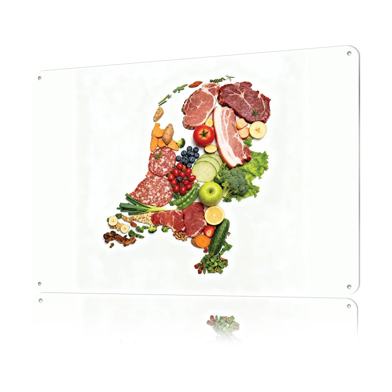 Food Map of Netherlands Made F - Home Decor Netherlands 评论和价格