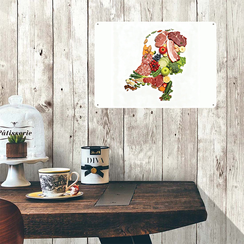 Food Map of Netherlands Made F - Home Decor Netherlands 评论和价格