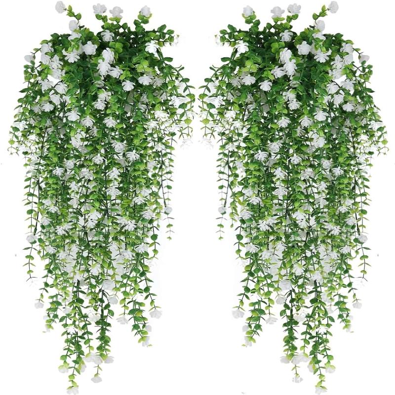 Artificial Plant Hanging Flowe - Artificial Hanging Plants 评论和价格