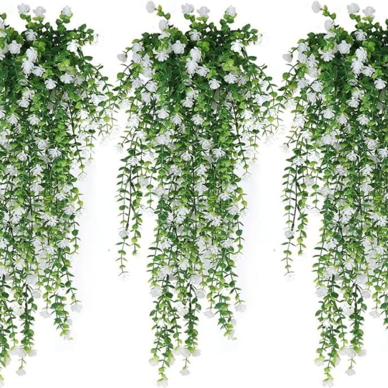 Artificial Plant Hanging Flowe - Artificial Hanging Plants 评论和价格