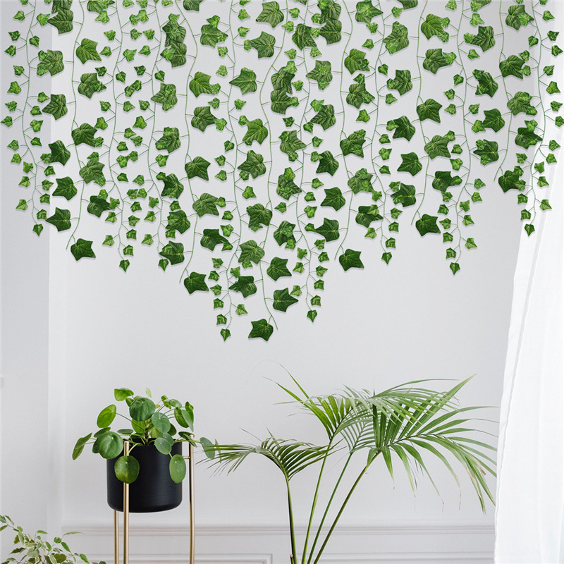 2.2M Ivy Green Fake Leaves Gar - Home Decor Garland 评论和价格