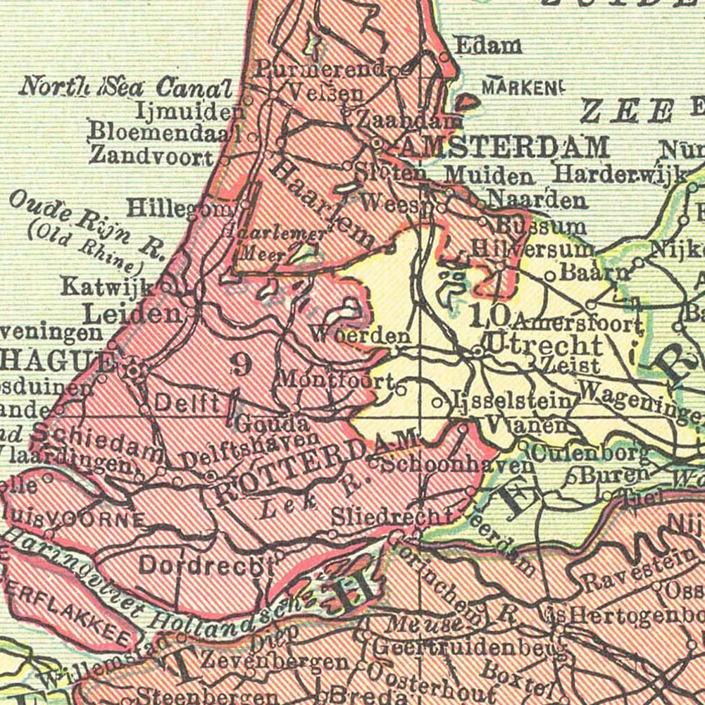 42*59cm The 1914 Belgium and N - Home Decor Netherlands 评论和价格