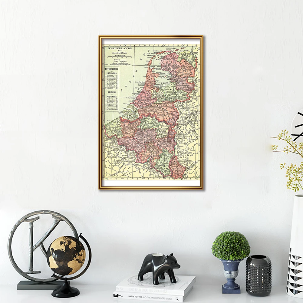 42*59cm The 1914 Belgium and N - Home Decor Netherlands 评论和价格