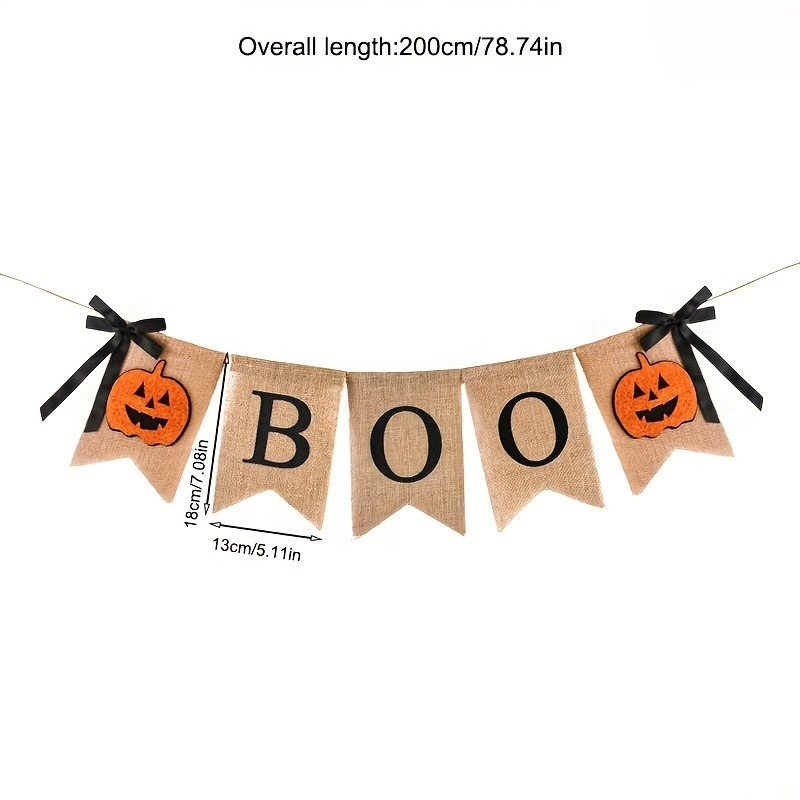 1 Set Rustic Halloween Banner  - Home Decor Garland 评论和价格